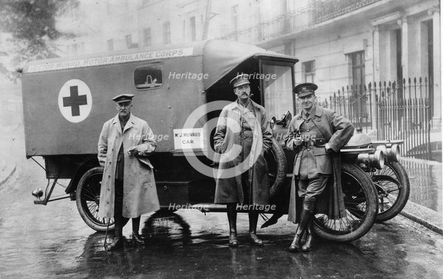 Daimler ambulance, World War 1. Creator: Unknown.