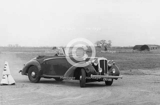 Daimler DB18 prototype on 1956 Thames Estuary Automobile Club Southend Rally. Creator: Unknown.