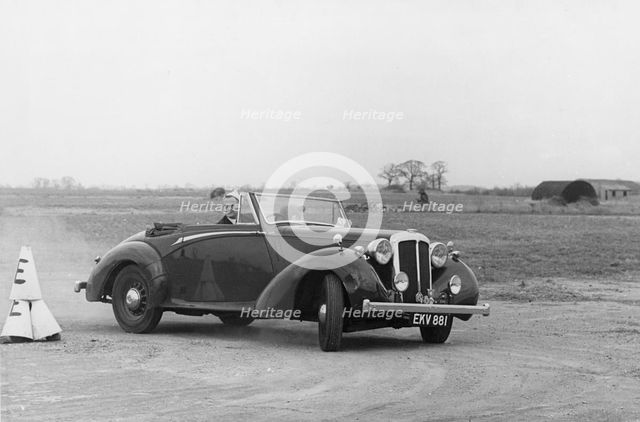 Daimler DB18 prototype on 1956 Thames Estuary Automobile Club Southend Rally. Creator: Unknown.