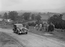 Daimler Light Straight 8 saloon of WH Smith competing in the South Wales Auto Club Welsh Rally, 1937 Artist: Bill Brunell