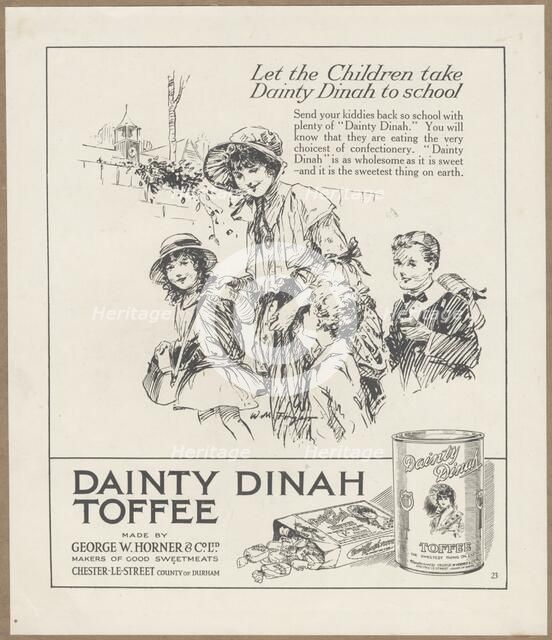 Dainty Dinah Toffee, c.1920. Creator: Wilfred Fryer.