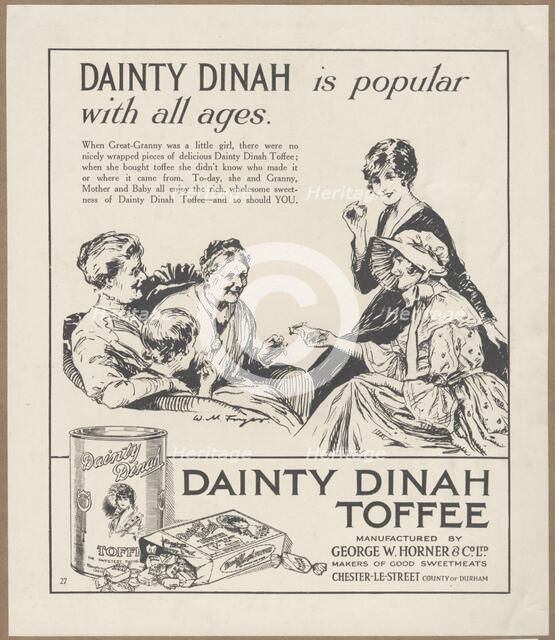 Dainty Dinah Toffee, c.1920. Creator: Wilfred Fryer.