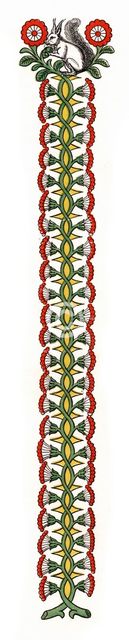 Daisy border, c1445, (1843).Artist: Henry Shaw