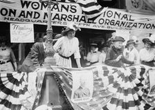 Daisy Harriman addresses a Democratic rally in Union Square, New York City, 1912. Creator: Bain News Service
