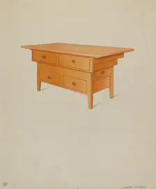 Dairy Counter, 1935/1942. Creator: Lawrence Foster