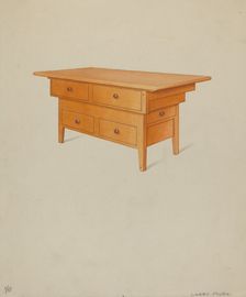 Dairy Counter, 1935/1942. Creator: Lawrence Foster