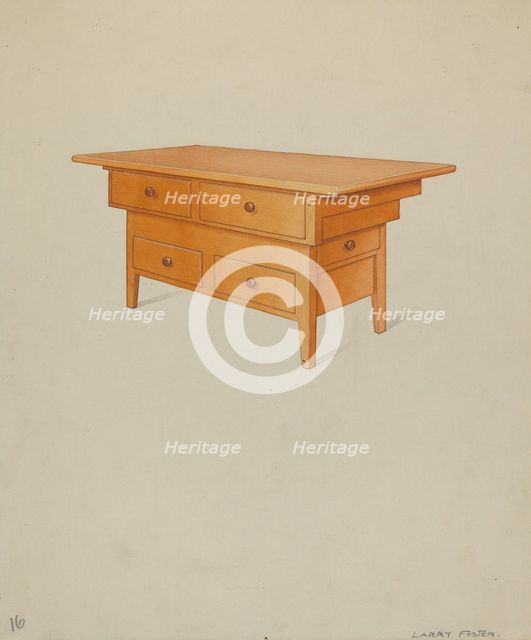 Dairy Counter, 1935/1942. Creator: Lawrence Foster.