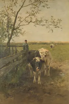 Dairy cows, 1870-1888. Creator: Anton Mauve