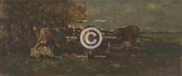 Dairy cows, 1870-1897.  Creator: Willem Roelofs.