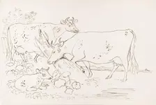 Dairy Cattle, 1825-1839. Creator: James Howe