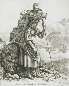 Dairy Maid from Berchtesgaden, 1818. Creator: Johann Adam Klein
