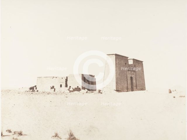 Dakkeh (Pselcis), Vue Générale du Temple, 1851-52, printed 1853-54. Creator: Félix Teynard.