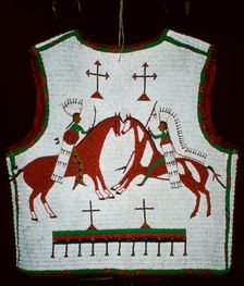 Dakota Native American man's vest, 19th century