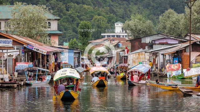 Dal Lake, Srinagar, Kashmir, India, 2023. Creator: Peter Thompson.