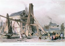Dalcoath copper mine, Camborne, Cornwall, c1830. Creator: Unknown