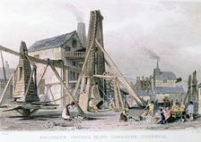 Dalcoath copper mine, Camborne, Cornwall, c1830