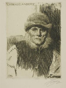 Dalecarlian Peasant (Lavards Anders), 1919. Creator: Anders Leonard Zorn
