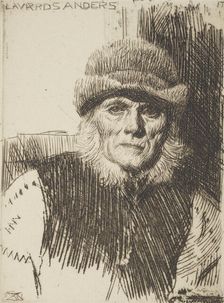 Dalecarlian peasant (Lavards Anders), 1919. Creator: Anders Leonard Zorn