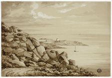 Dalkey Island, September 1843. Creator: Elizabeth Murray