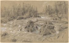 Dalles of St. Louis, early 1880s. Creator: Alfred Waud