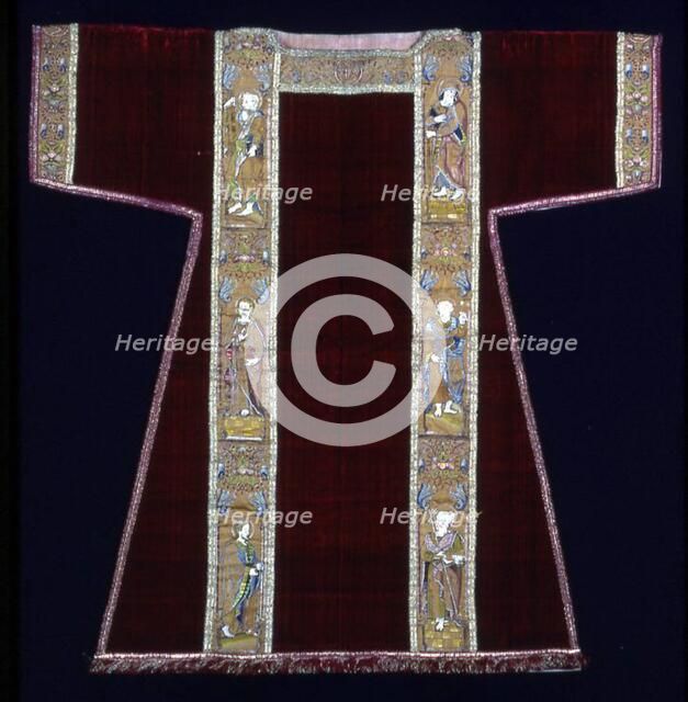 Dalmatic with Orphrey Bands, Italy, 19th century. Creator: Unknown.