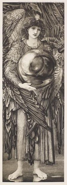 Dalziels Bible Gallery - The Days of Creation - The First Day, c1860s, (1900). Creator: Unknown