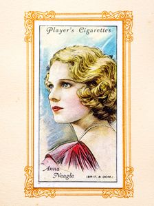 Dam Anna Neagle Collectables Picture of movie stars that came with the Players cigarette packet, 193 Creator: Unknown