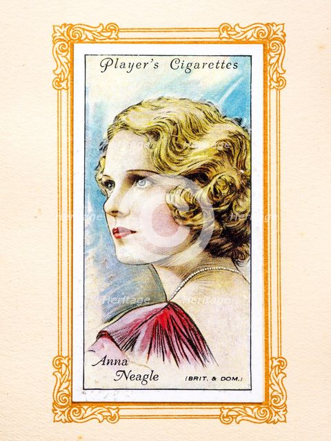 Dam Anna Neagle Collectables Picture of movie stars that came with the Players cigarette packet, 193 Creator: Unknown.