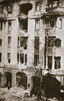Damage to the offices of the socialist newspaper Vorwarts Berlin, Germany, 1919