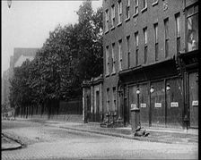 Damaged Buildings and Empty Streets in Dublin as a Result of Fighting, 1922. Creator: British Pathe Ltd