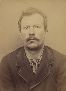 Damalix. émile, Auguste. 37 ans, né à St-Claude (Doubs). Charpentier. Anarchiste. 19/3/94. , 1894. Creator: Alphonse Bertillon