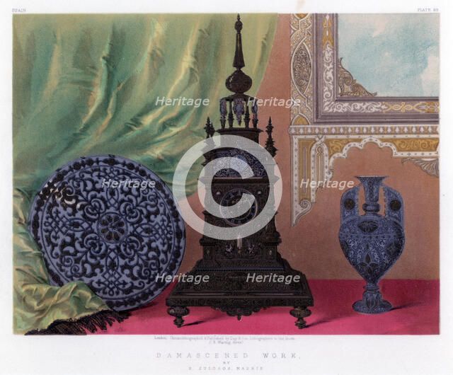 'Damascened Work', 19th century.Artist: John Burley Waring