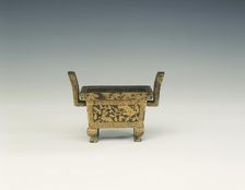Damascened iron incense burner, Ming dynasty, Xuande period, Tibet, 1426-1435