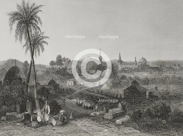 Damascus, 1840. Creator: Charles Nicolas Ransonnette.