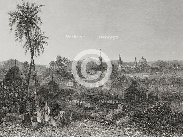 Damascus, 1840. Creator: Charles Nicolas Ransonnette.