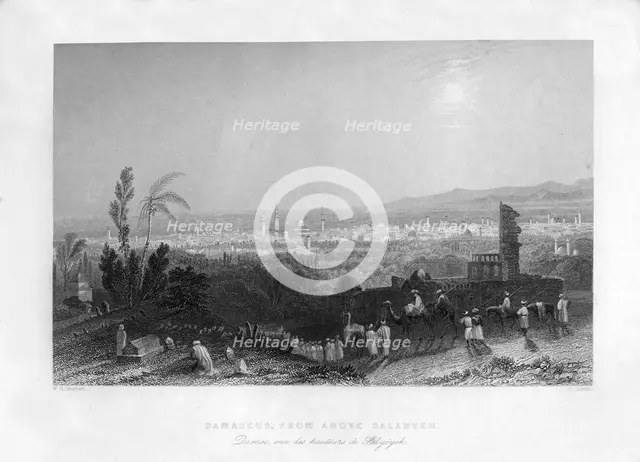 Damascus, Syria, 1841.Artist: H Jorden