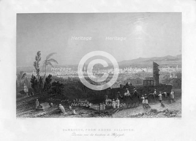 Damascus, Syria, 1841.Artist: H Jorden
