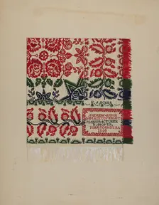 Damask Coverlet, c. 1938. Creator: Katherine Hastings