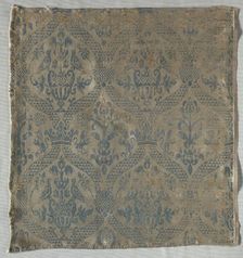 Damask Fragment, 1500s. Creator: Unknown