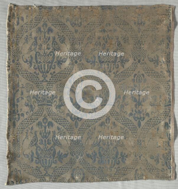 Damask Fragment, 1500s. Creator: Unknown.
