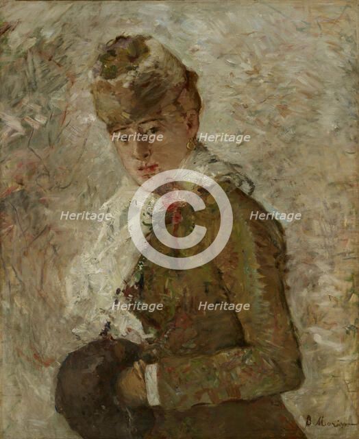 Dame au manchon ou Hiver, 1880. Creator: Morisot, Berthe (1841-1895).