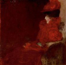 Dame im Fauteuil (Woman in Armchair), c1898. Creator: Klimt; Gustav (1862-1918)
