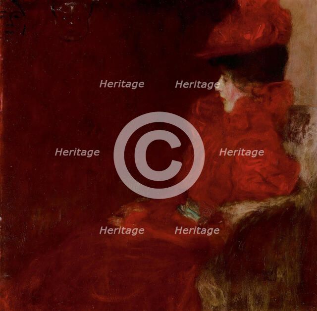 Dame im Fauteuil (Woman in Armchair), c1898. Creator: Klimt; Gustav (1862-1918).