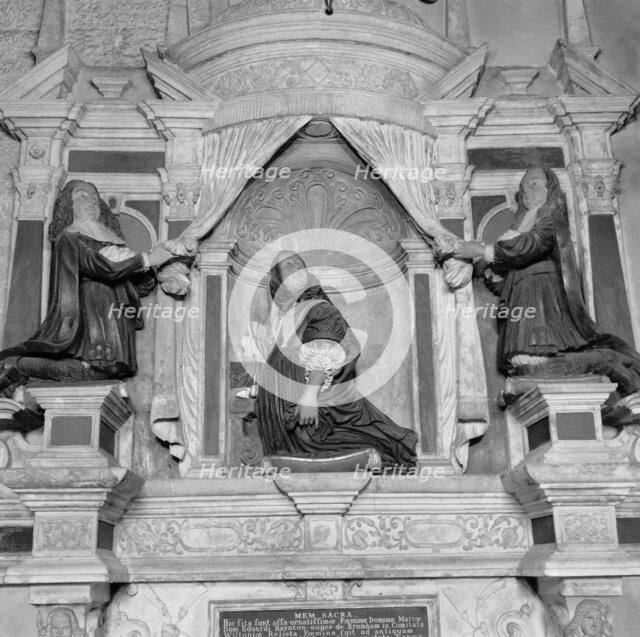 Dame Mary Baynton monument, St Mark's Church, College Green, Bristol, 1945. Artist: Eric de Maré