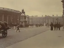 Dame Street scene, College Green, Dublin, Ireland, c1895. Creator: Robert Augustus Henry L'Estrange