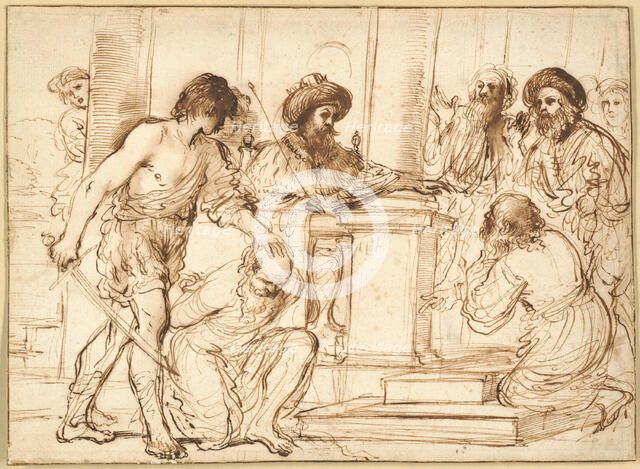 Damon and Pythias, 1632. Creator: Guercino.