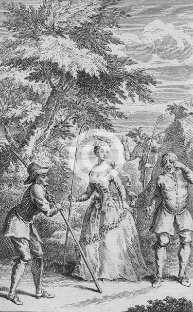 'Damon & Phillida', c1730. Artist: Gerard Vandergucht.