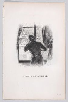 Damned Springtime from The Complete Works of Béranger, 1836. Creator: John Thompson