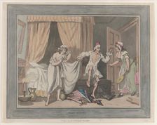 Damp Sheets, August 1, 1791., August 1, 1791. Creators: Thomas Rowlandson, Thomas Malton II