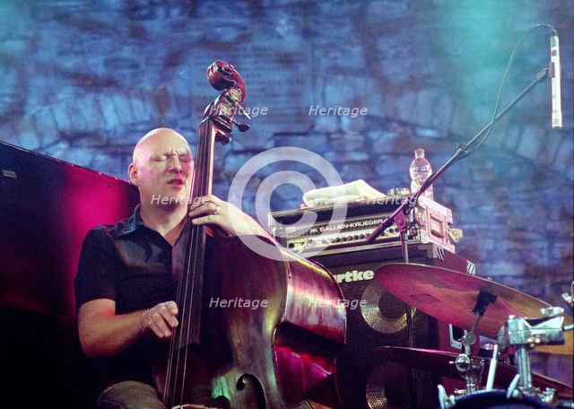 Dan Berglund, Brecon Jazz Festival, Powys, Wales, August 2005.  Artist: Brian O'Connor.